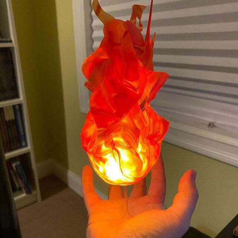 Cosplay Fireball Prop - Bola de Fuego Flotante LED con