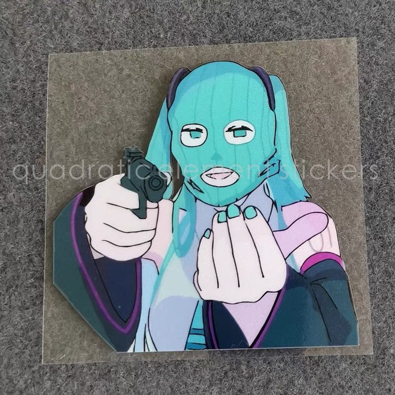 Cosplay Prop Diy - Pegatina para Motocicleta Miku, Impermeable, para