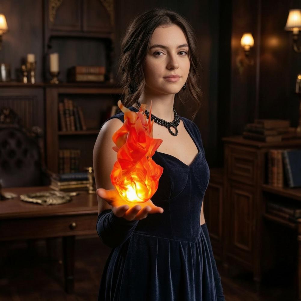 Cosplay Fireball Prop - Accesorio de Bola de Fuego Portátil