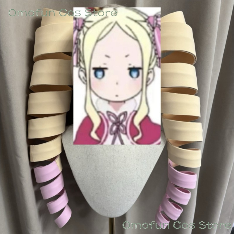 Cosplay Prop Diy - Peluca de cosplay Re0 Beatrice, estilizable,