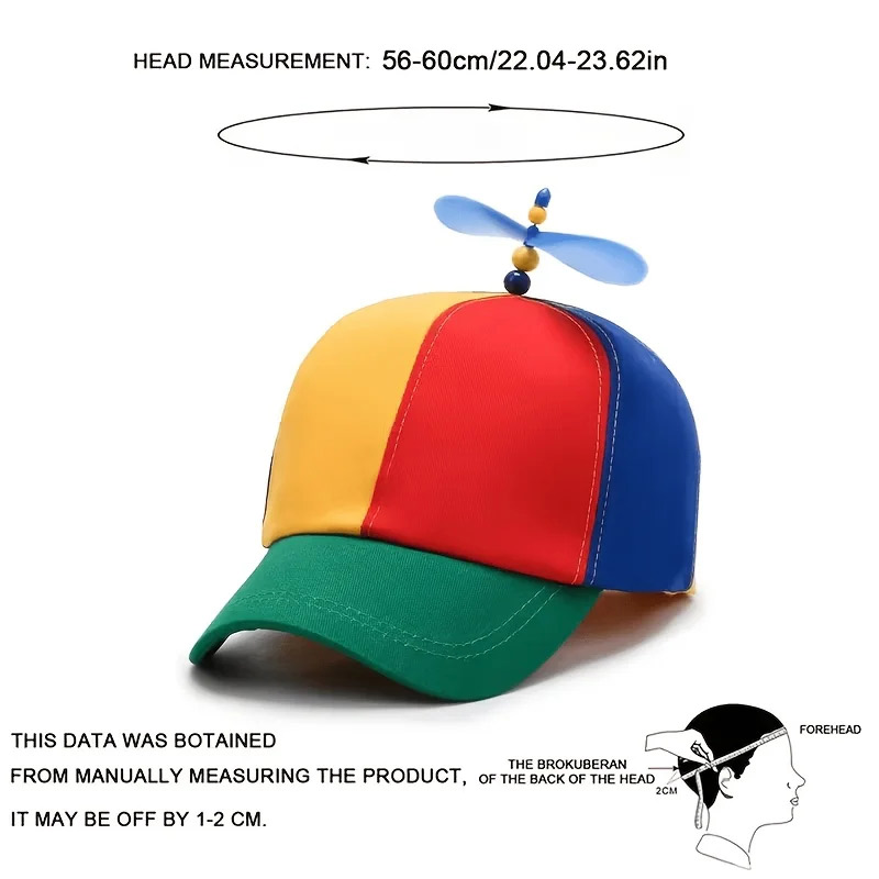 Cosplay Fireball Prop - Divertida Gorra de Béisbol con Hélice