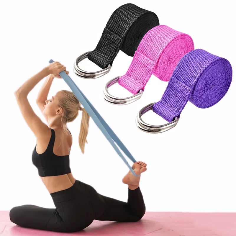 D Ring Strap - Correa de Yoga de 183x3,8 cm,