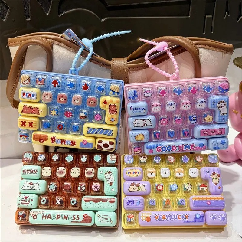 Cosplay Fire Prop - Llavero de Teclado con Teclas de
