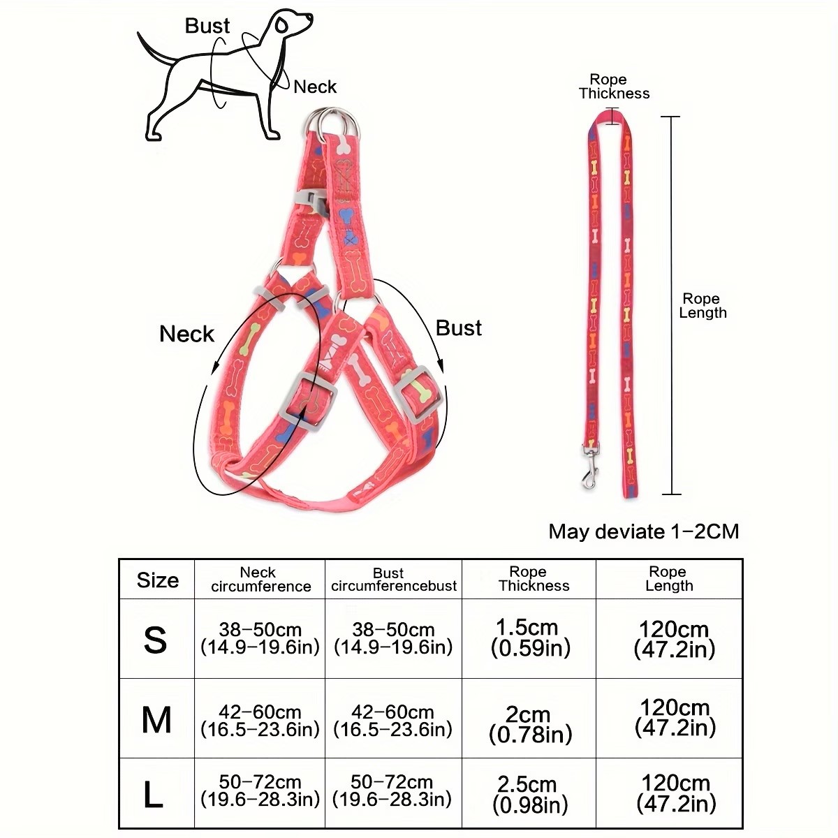 Arnés Ajustable para Perro con - D Ring Strap reseña y precio