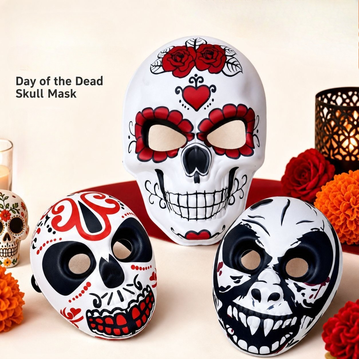 Máscara del Día de los Muertos - Cosplay Props Eva Foam reseña y precio