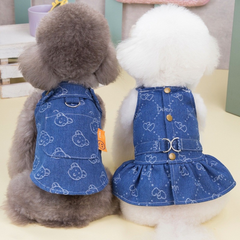 Vestido vaquero para perros, a - D Ring Strap reseña y precio