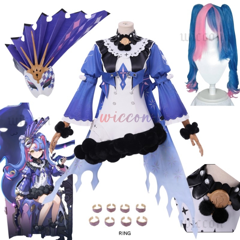 Disfraz de Roccia, peluca, ves - Cosplay Prop Diy reseña y precio